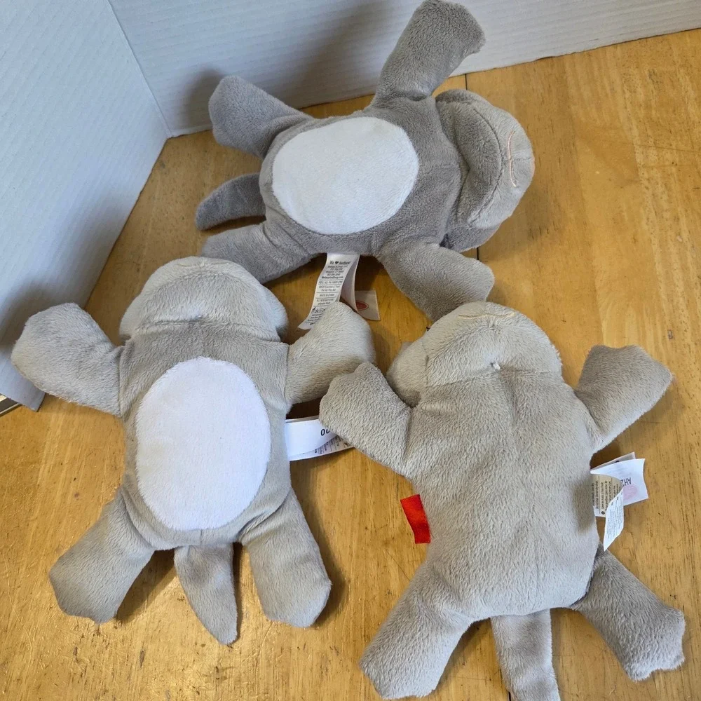 Melissa and Doug Lot of 3 Plush Kitty Cat Kitten Stuffed Animal Floppy Toy  9 in